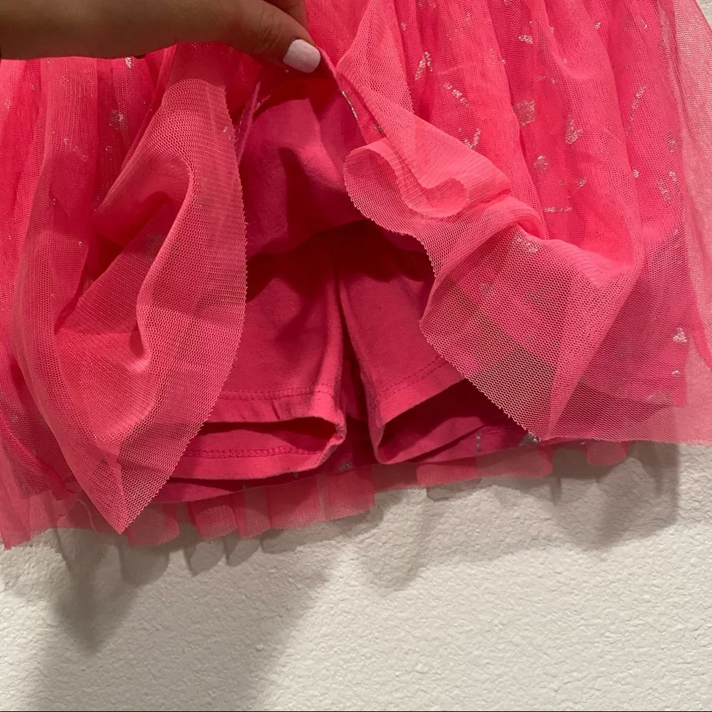 NWOT Kids Garanimals Girls Pink Glitter Mesh Skort Skirt Shorts Size 7